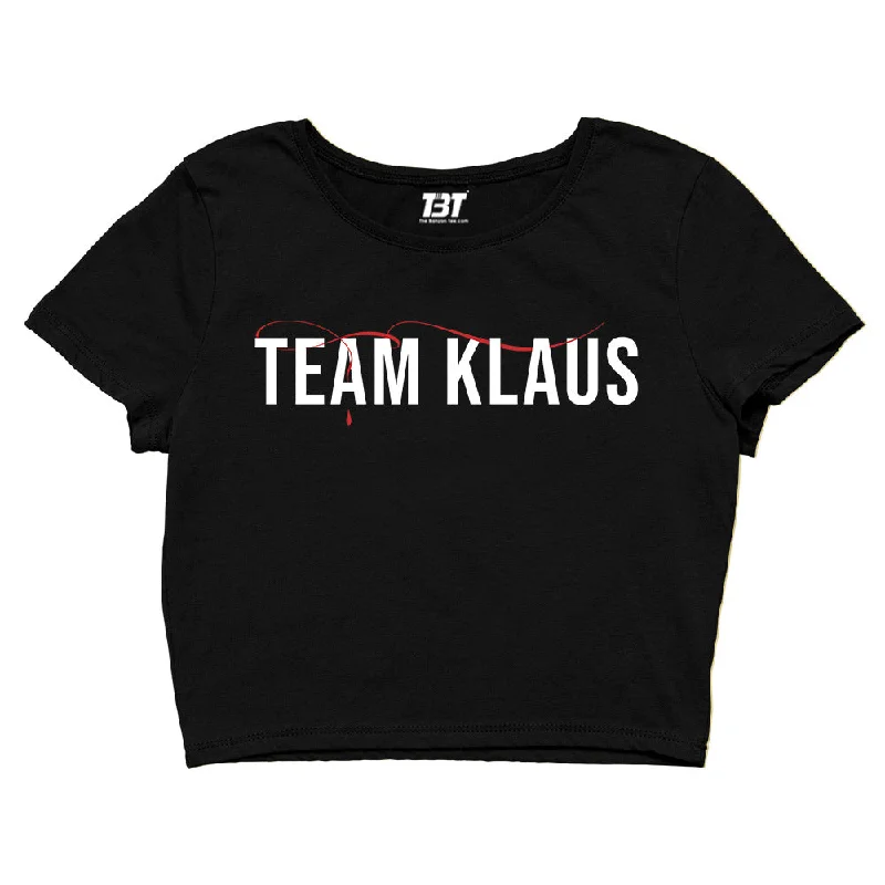 The Best Prices The Vampire Diaries Crop Top - Team Klaus