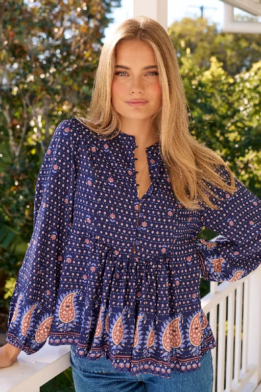 Exclusive Weekend Offers Inside Jaase - Mimi Top Blouse Long Sleeve - Alaska Collection