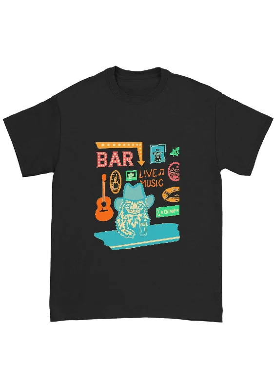Lowest Prices Bar Live Music Catnip Soda Chunky Shirt