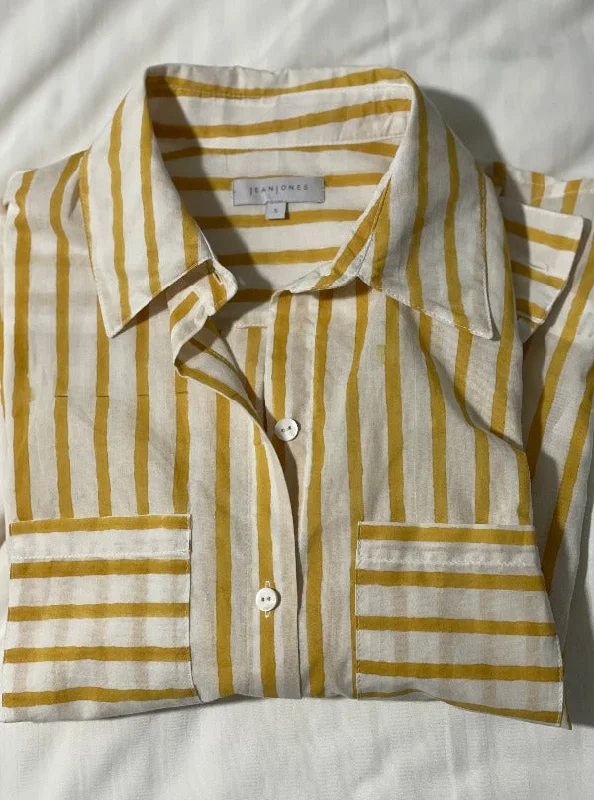 Year-End Sale Juliette Shirt, Yellow Stripe