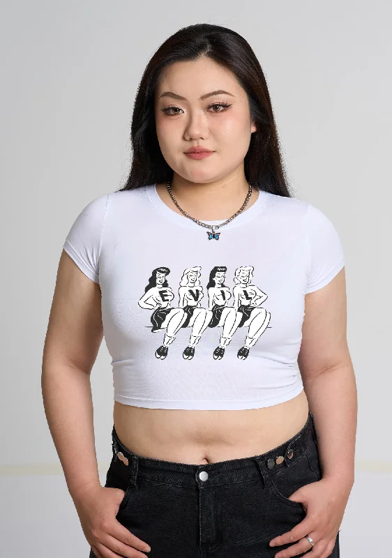 Hurry In Curvy Four Girls Evil Baby Tee