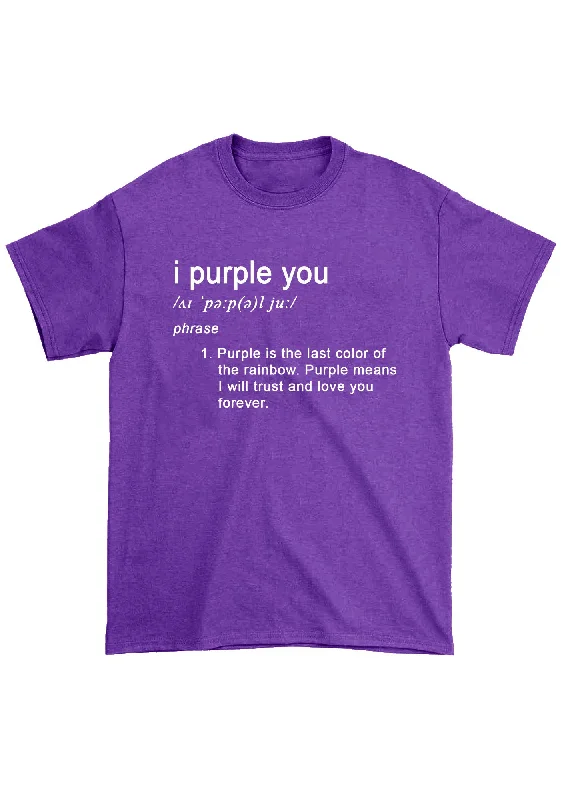 Special Buy I Purple You Meaning Bangtan Kpop Chunky Shirt