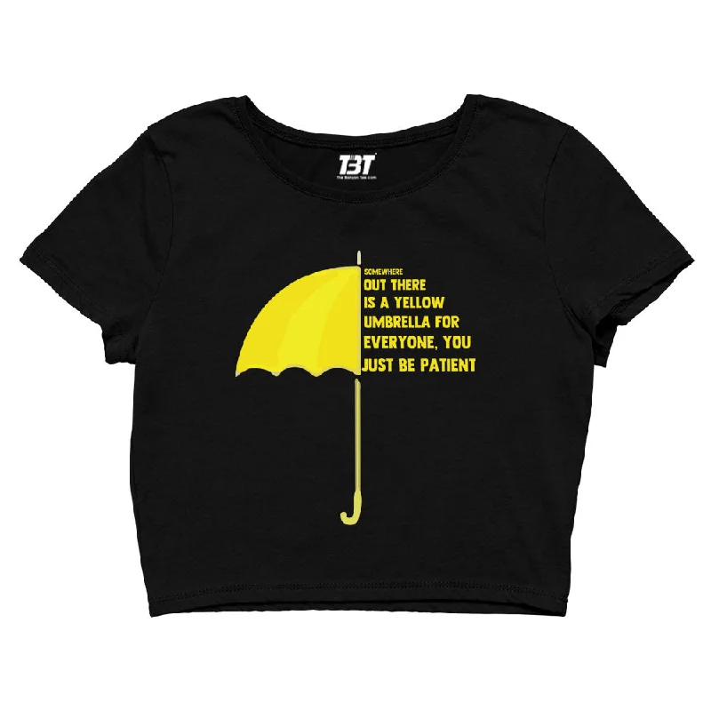 Bonus Savings How I Met Your Mother Crop Top - Yellow Umbrella