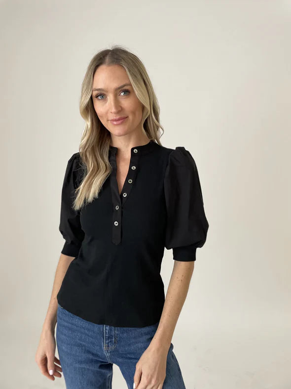 Huge Savings Black Audrey Top