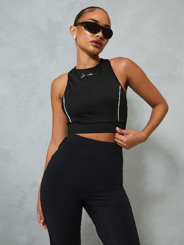 Instant Deal SUMWON X WOMEN Tank Tops With Piping And Front Print