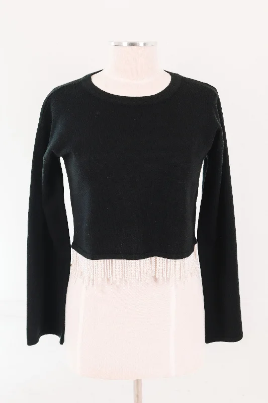 Best Seller Hint of Pearl Sweater - Black