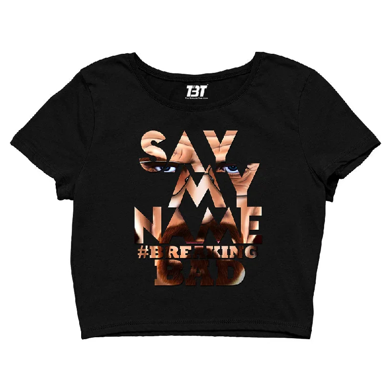 Cash Savings Breaking Bad Crop Top - Say My Name