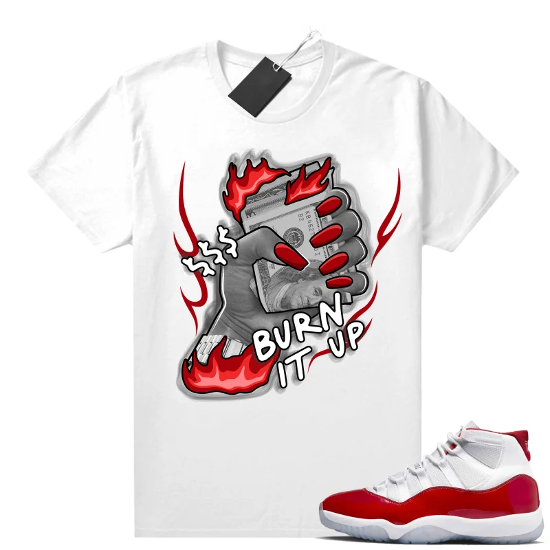 Weekend Deals That Thrill Cherry 11s Sneaker Match White Money to Burn Print 100% Cotton Unisex Graphic T Shirt For Men Streetwear Men's T Shirt Weekend Deals That Thrill Cherry 11s Sneaker Match White Money to Burn Print 100% Cotton Unisex Graphic T Shirt For Men Streetwear Men's T Shirt