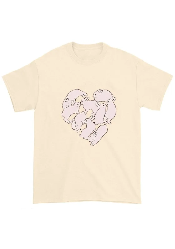 Amazing Deals Bunny Heart Chunky Shirt
