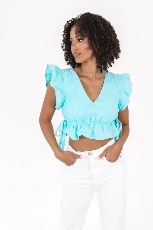 Unmissable Offer Real World Top - Sky Blue