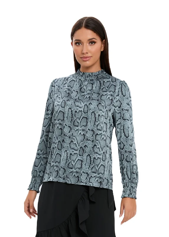 Best Seller Blue Scale Print Shirt