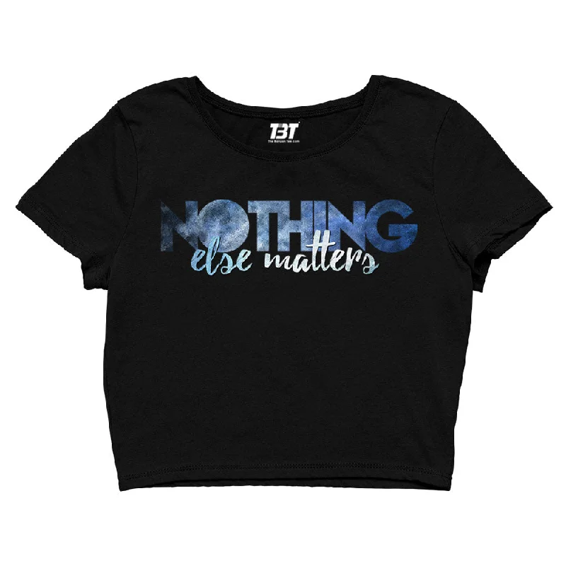 Super Savings Metallica Crop Top - Nothing Else Matters