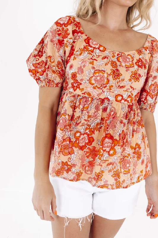 Deal Frenzy New Mood Top - Orange