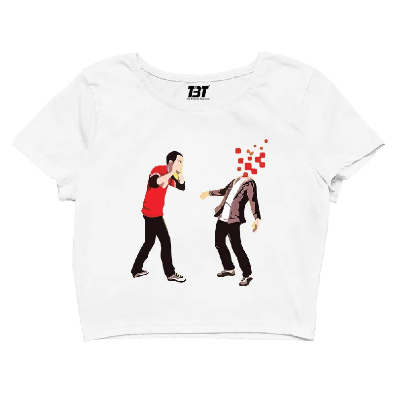Closeout The Big Bang Theory Crop Top - Brain Explode