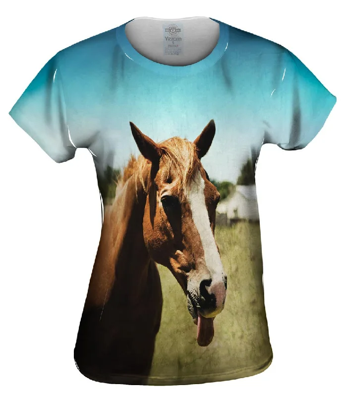 Markdown Sale Funny Tongue Horse