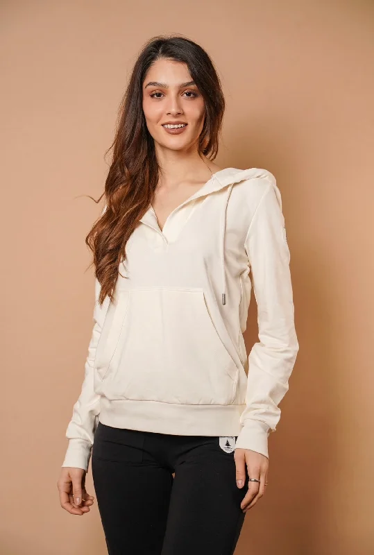 Savings Galore Trista Ivory Hoodie