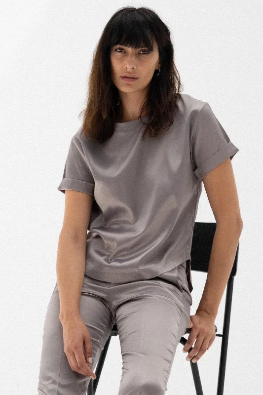 Weekend Savings Spectacle Grey T-Shirt (Satin)