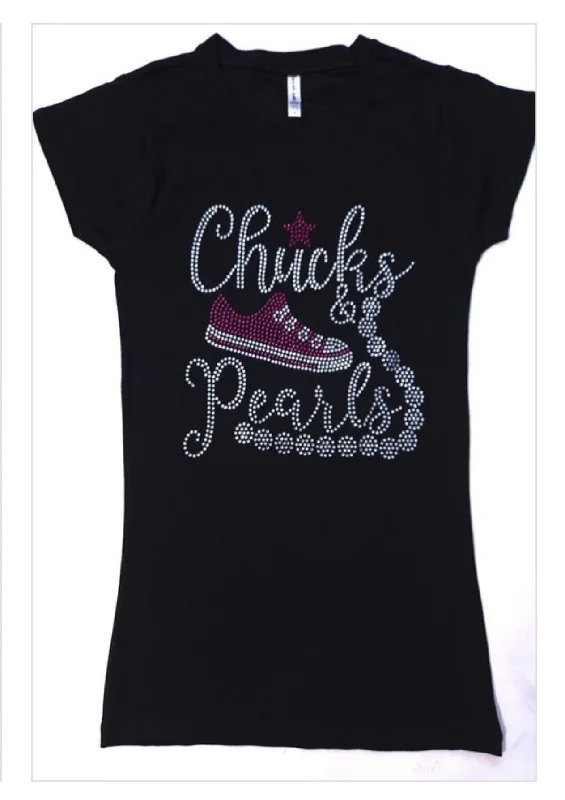 Hurry In Star  Chucks & Pearls T-Shirt