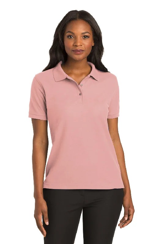 Limited Supply Port Authority Womens Silk Touch Wrinkle Resistant Short Sleeve Polo Shirt - Light Pink Limited Supply Port Authority Womens Silk Touch Wrinkle Resistant Short Sleeve Polo Shirt - Light Pink