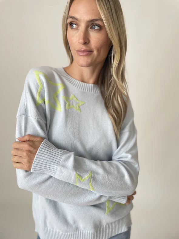 Warehouse Sale Neon Morgan sweater [light blue]