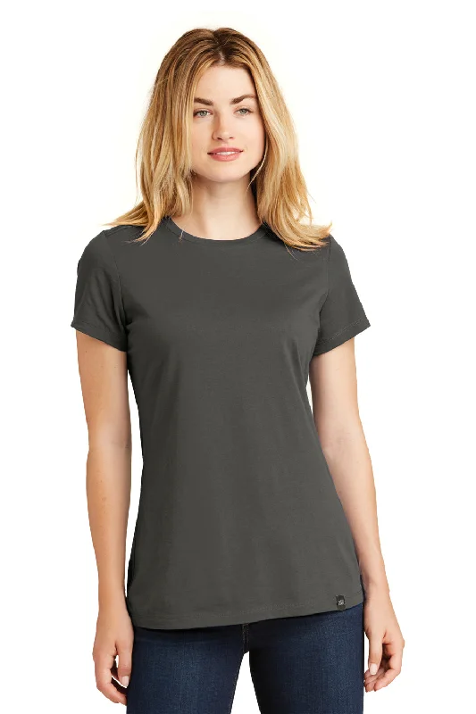 New Markdowns New Era Womens Heritage Short Sleeve Crewneck T-Shirt - Graphite Grey - Closeout
