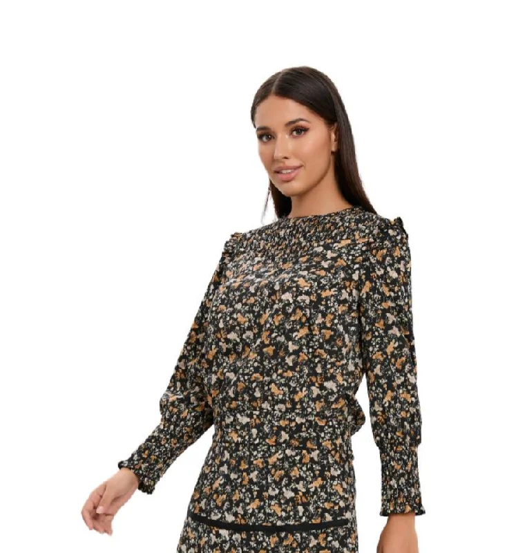 Blowout Sale Dark Floral Top