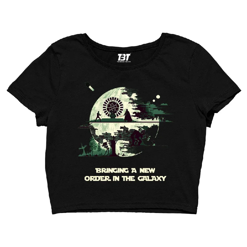 Unmissable Offer Star Wars Crop Top - A New Order In The Galaxy
