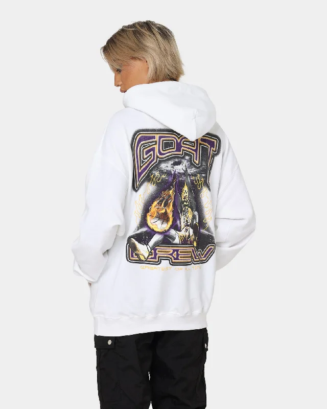 Savings Galore Goat Crew Space Slam Hoodie White