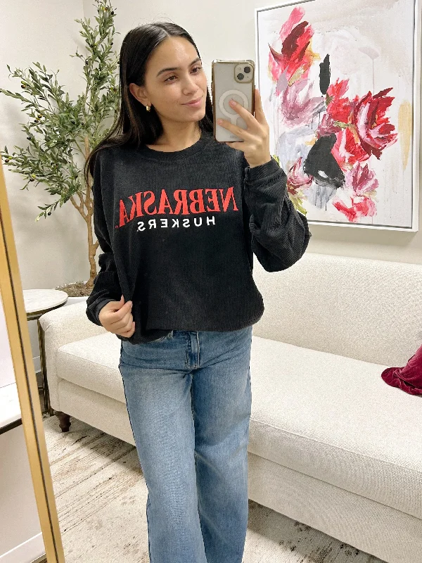 Weekend Sale: Don't Miss Out Nebraska Huskers Corded Crewneck