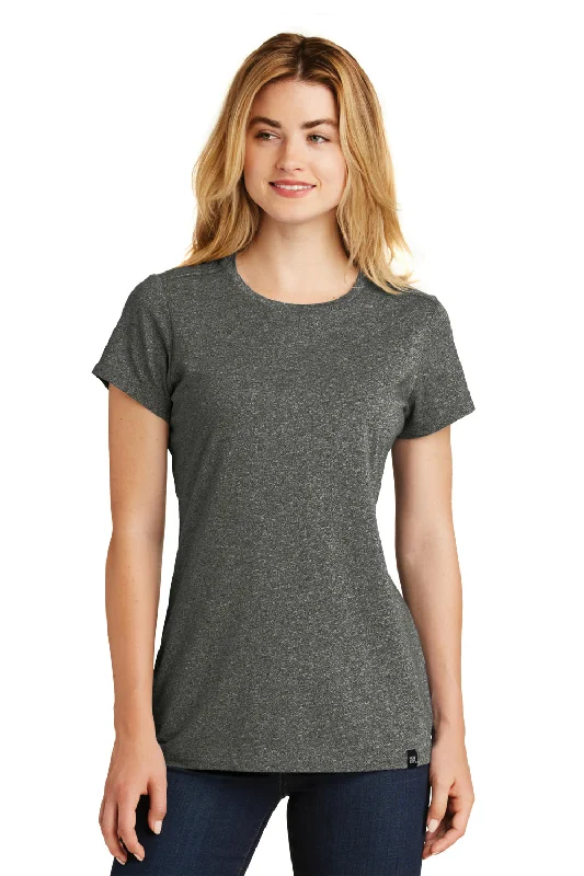 Can't Be Beat New Era Womens Heritage Short Sleeve Crewneck T-Shirt - Black Twist - Closeout Can't Be Beat New Era Womens Heritage Short Sleeve Crewneck T-Shirt - Black Twist - Closeout
