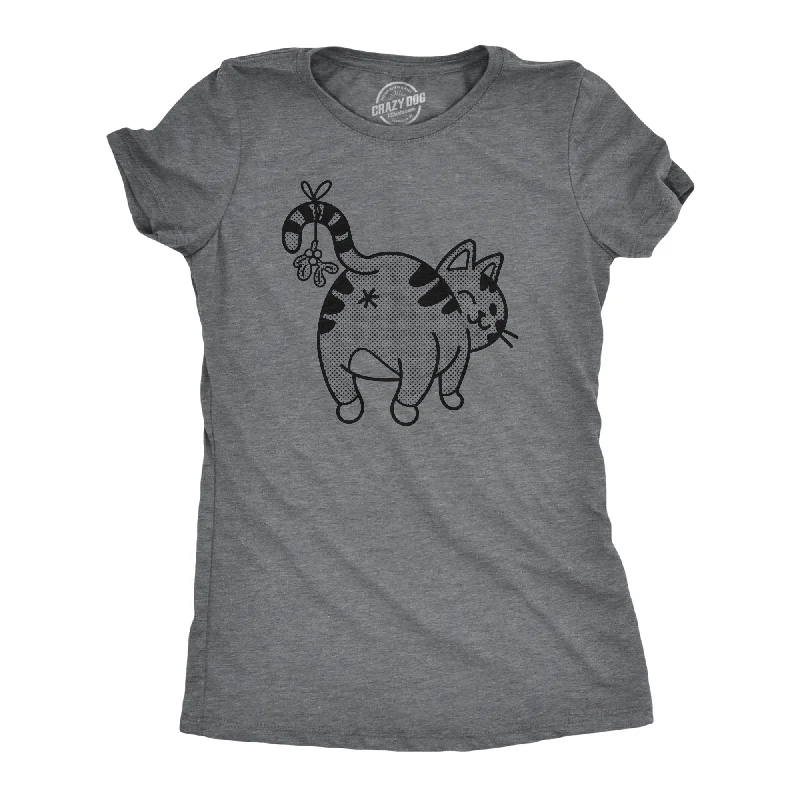 Year-End Sale Mistletoe Cat Butt Women's T Shirt