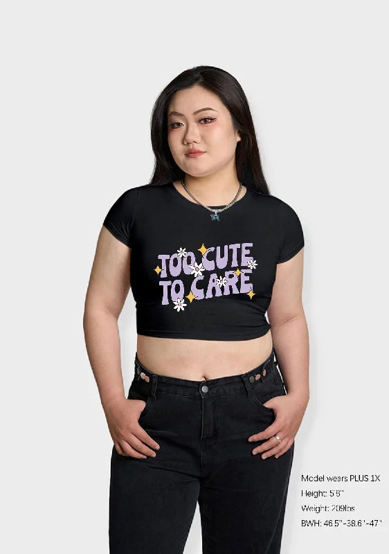 Best Choice Curvy Too Cute To Care Baby Tee