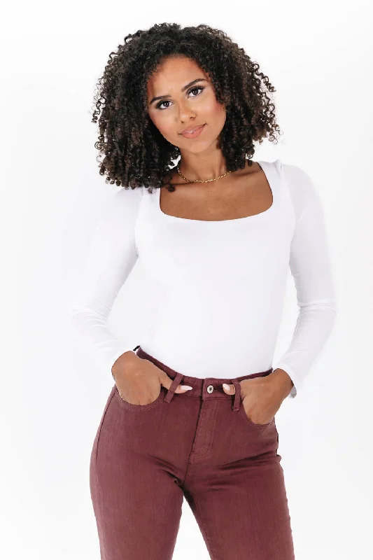 Price Cut Win It All Bodysuit - White