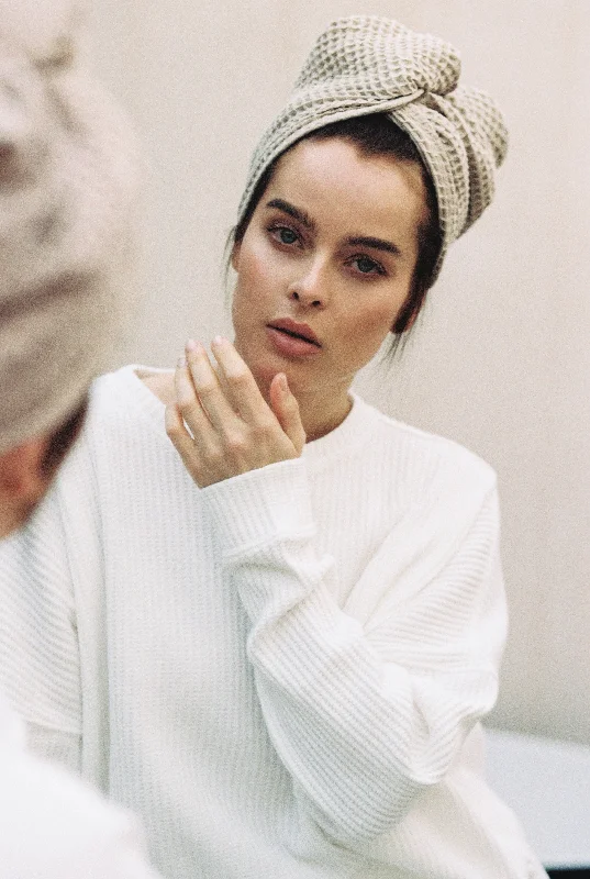 Daily Specials Relaxed fit structured sweater - White