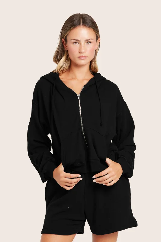 Savings Galore LIGHTWEIGHT SWEATS CLASSIC ZIP HOODIE - ONYX