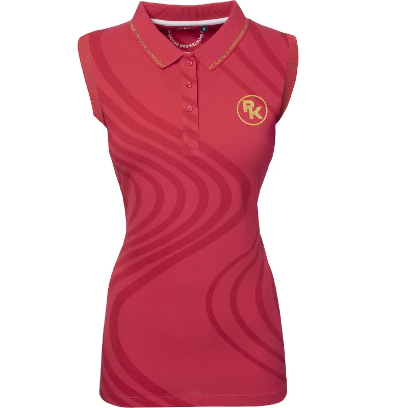 Half Price PK Polo Prisco Sans Manche Rose foncé