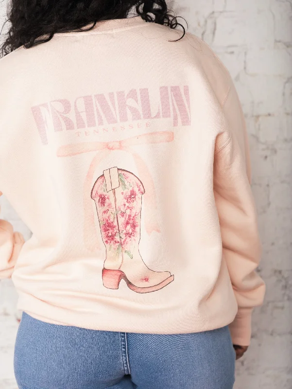Deal of the Day Franklin Boot & Bow Sweatshirt