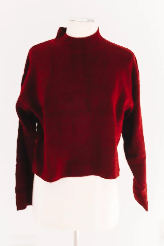 Low Price Meet Me At Town Hall Sweater - Burgundy