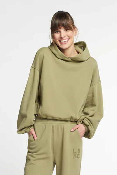 Low Prices Nomi drawstring hoodie - Pale Green