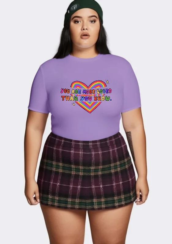 Incredible Offers Curvy You Are More Loved Than You Know Baby Tee