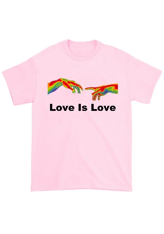 Crazy Savings Love Is Love With Hands Chunky Shirt