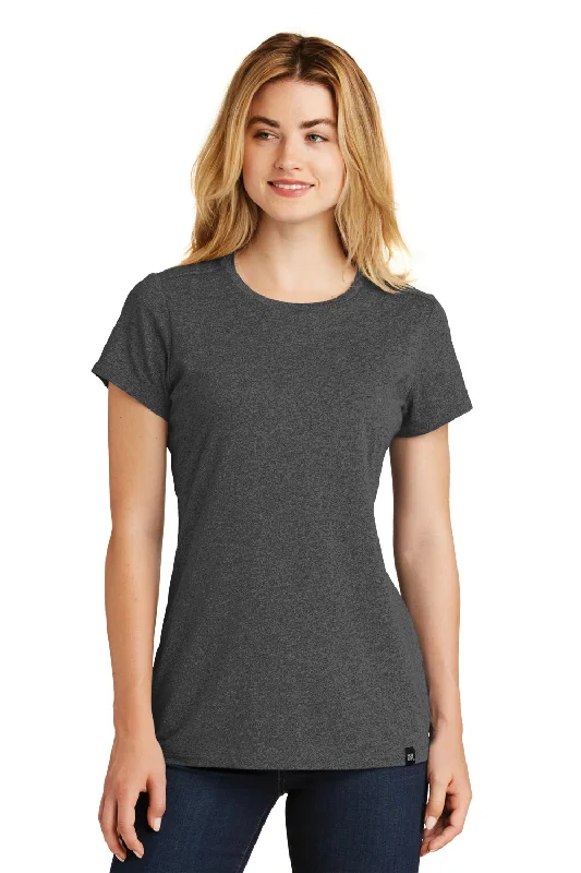 Fantastic Offers New Era Womens Heritage Short Sleeve Crewneck T-Shirt - Heather Black - Closeout