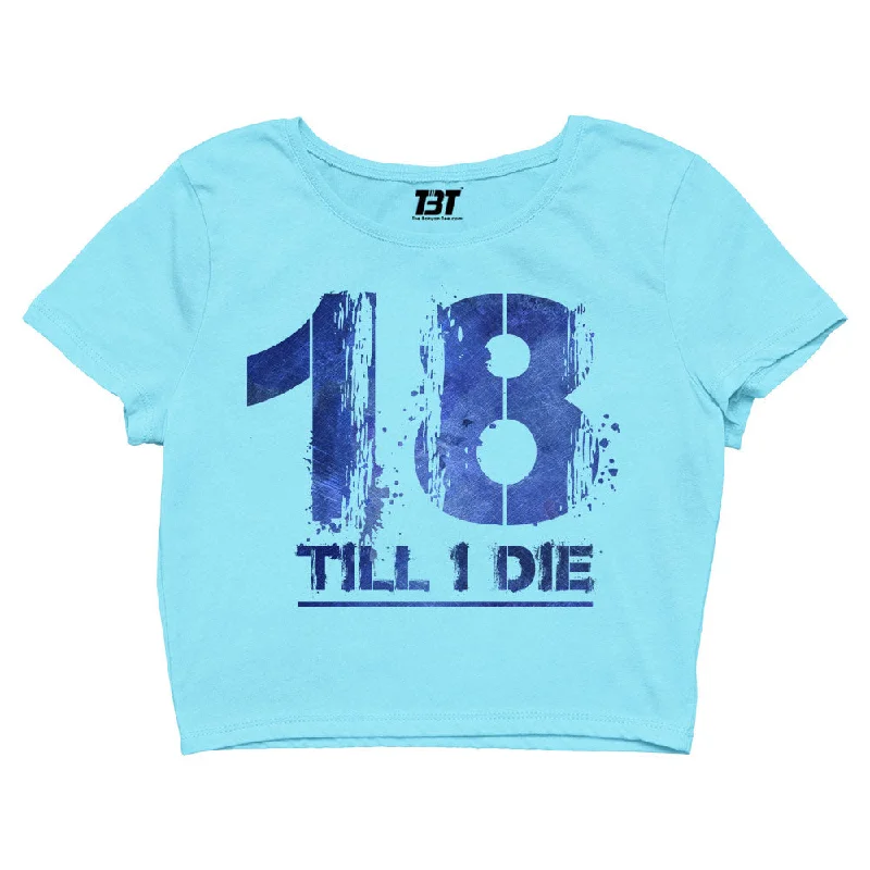 New Deals Bryan Adams Crop Top - 18 Till I Die