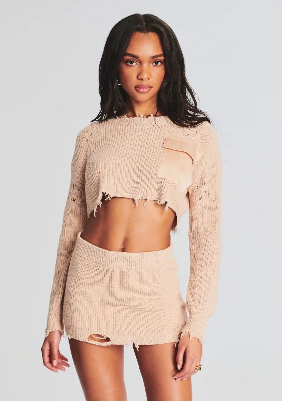 Discount Deals Cropped Devin Sweater