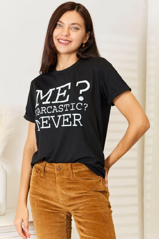Weekend Bargains to Grab Simply Love Letter Graphic Round Neck T-Shirt