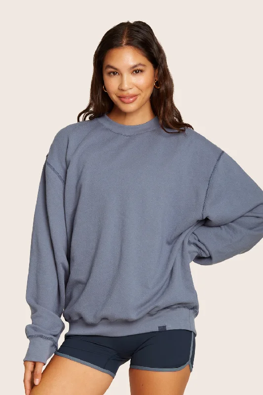 Price Drop LIGHTWEIGHT SWEATS CLASSIC CREWNECK - HARBOR
