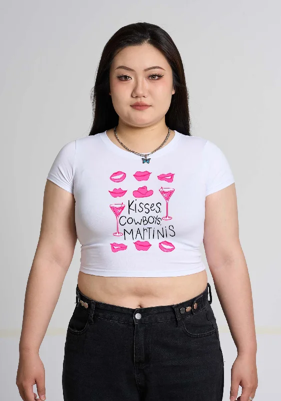 Sale Event Curvy Kisses Cowboys Martinis Baby Tee