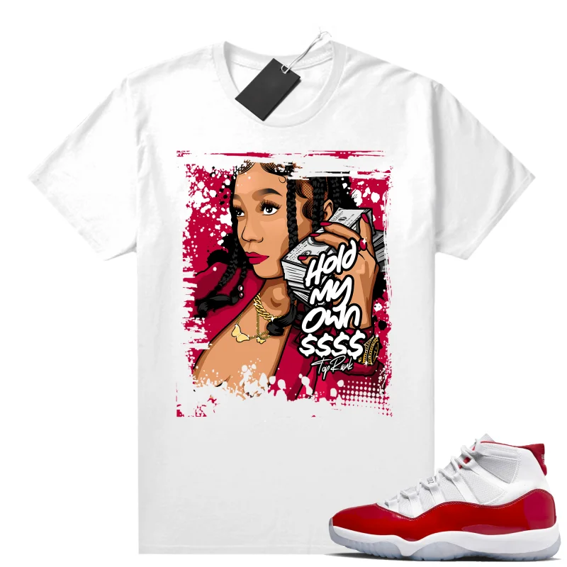 Weekend Discounts to Love Cherry 11s Sneaker Match White Hold my Own Print 100% Cotton Unisex Graphic T Shirt For Women Streetwear Women's T Shirt Weekend Discounts to Love Cherry 11s Sneaker Match White Hold my Own Print 100% Cotton Unisex Graphic T Shirt For Women Streetwear Women's T Shirt