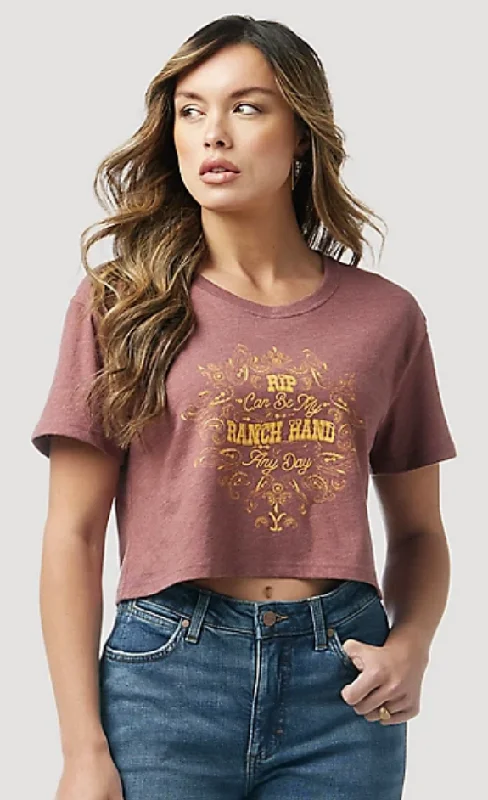 Weekend Extravaganza: Shop Now Women's Wrangler Yellowstone Crop T-Shirt #112323573