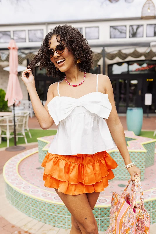 Grand Opening Sale Girly Girl Era Top - White